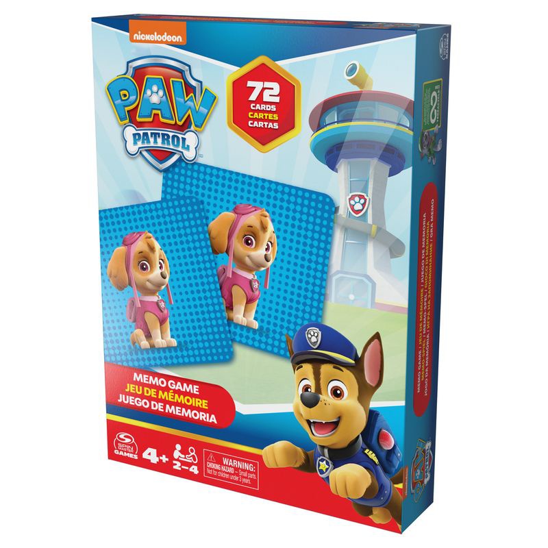 Spin Master Games PAW Patrol Memory 72 Karten