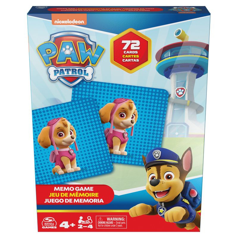 Spin Master Games PAW Patrol Memory 72 Karten