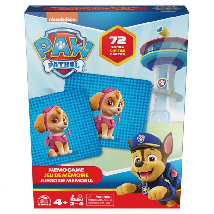 Spin Master Games PAW Patrol Memory 72 Karten