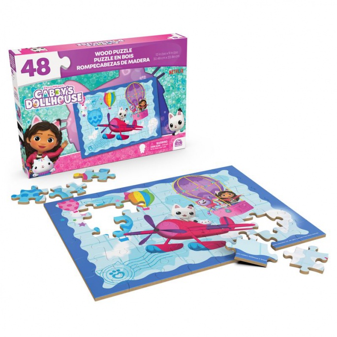 Spin Master Games Gabins magisches Holzpuzzle mit 48 Teilen