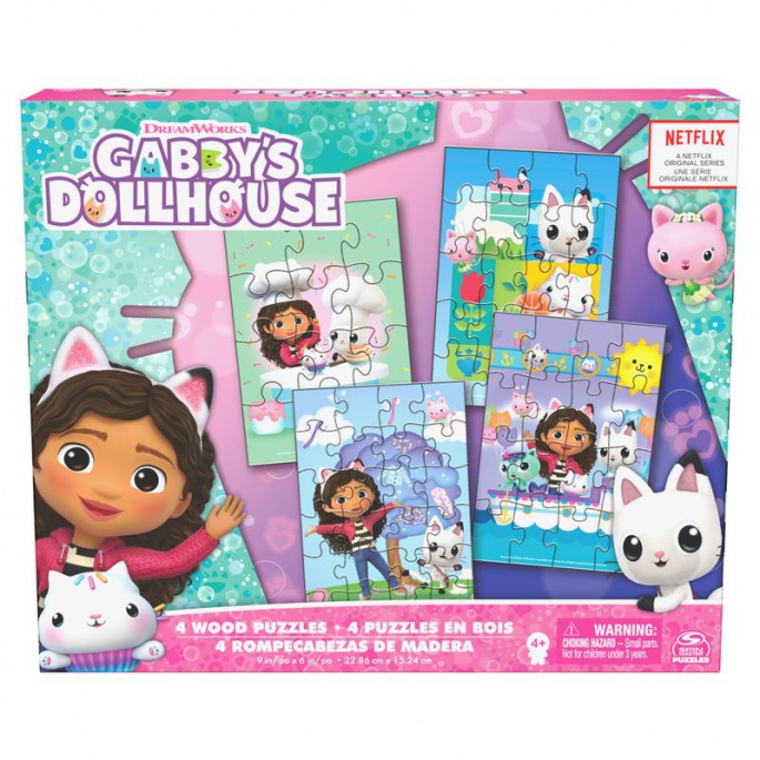 Spin Master Games Gabby's magisches Holzpuzzle 4 Bilder