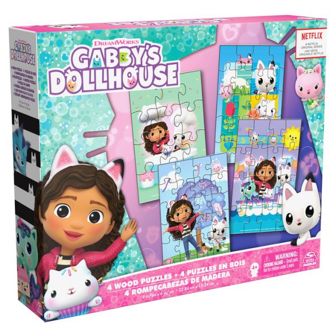Spin Master Games Gabby's magisches Holzpuzzle 4 Bilder