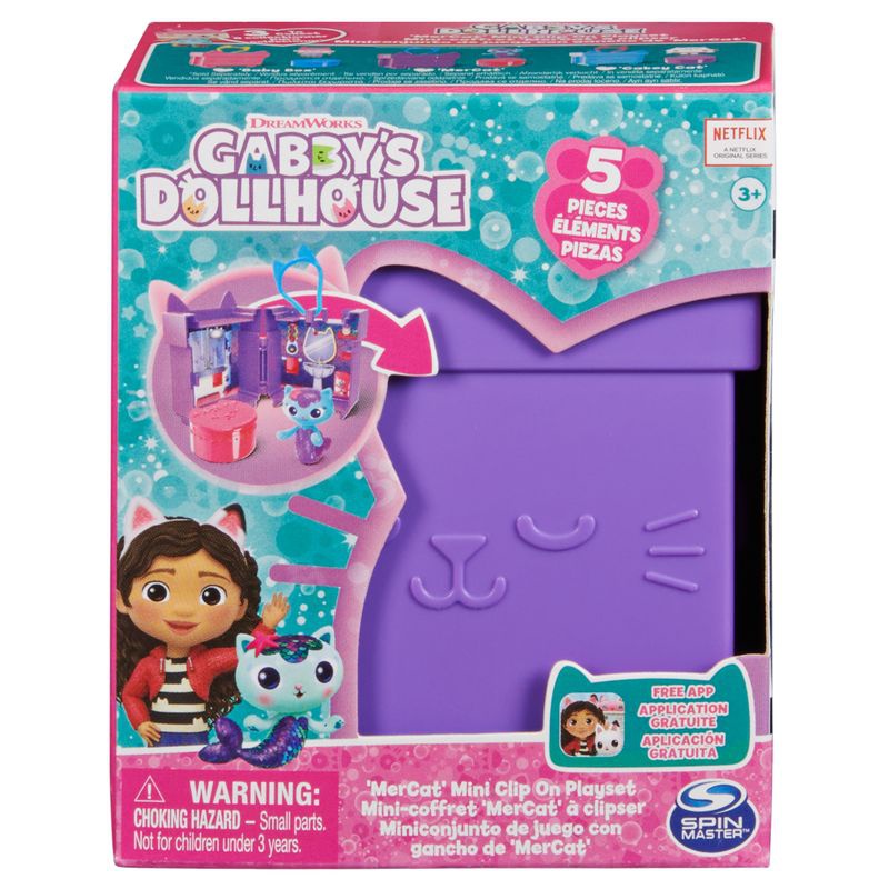 Gabby's Dollhouse - Anhänger-Ausklappset MerCat