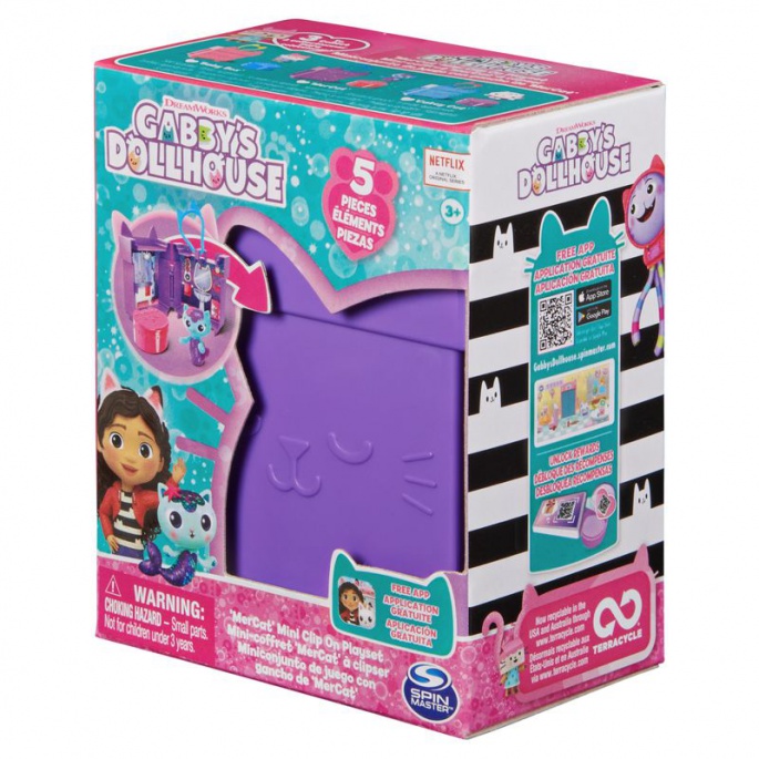 Gabby's Dollhouse - Anhänger-Ausklappset MerCat