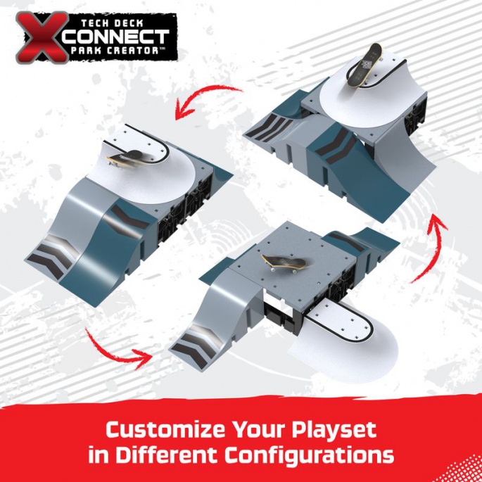 Tech Deck Xconnect Skatepark Mafia Speedway Hop Real