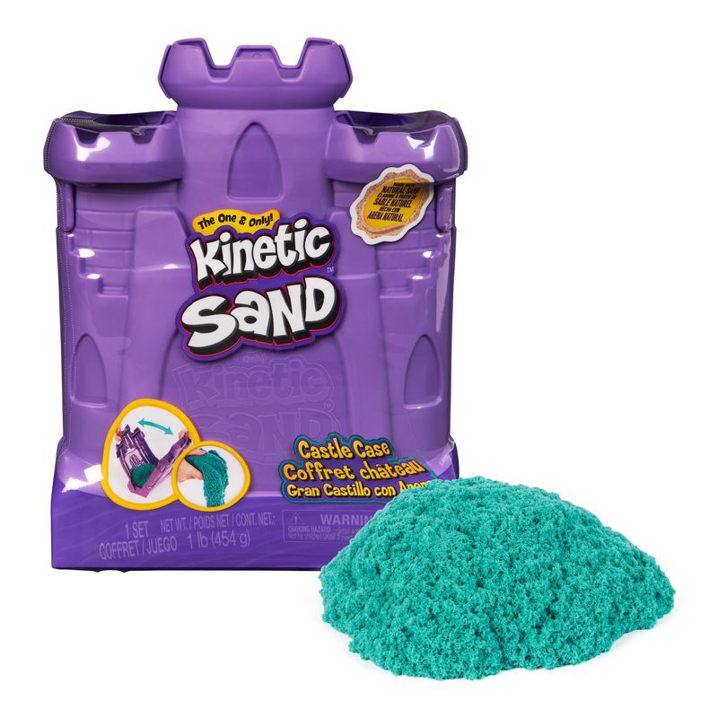 Kinetic Sand Burgform mit flüssigem Sand