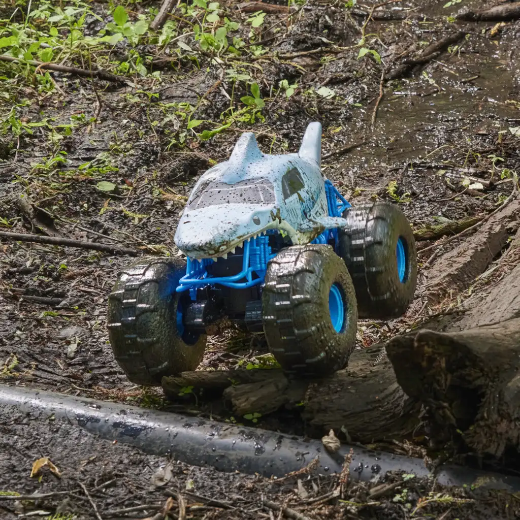 Unglaubliche Fahrt auf der Wasseroberfläche ohne Einschränkungen.
