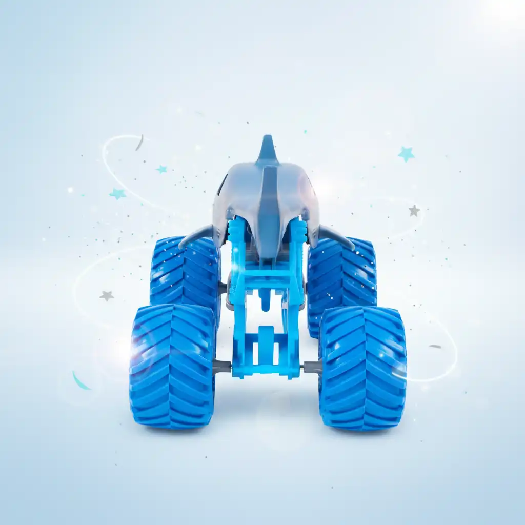 Erstelle deine eigenen Stunts und Tricks mit dem Megalodon.