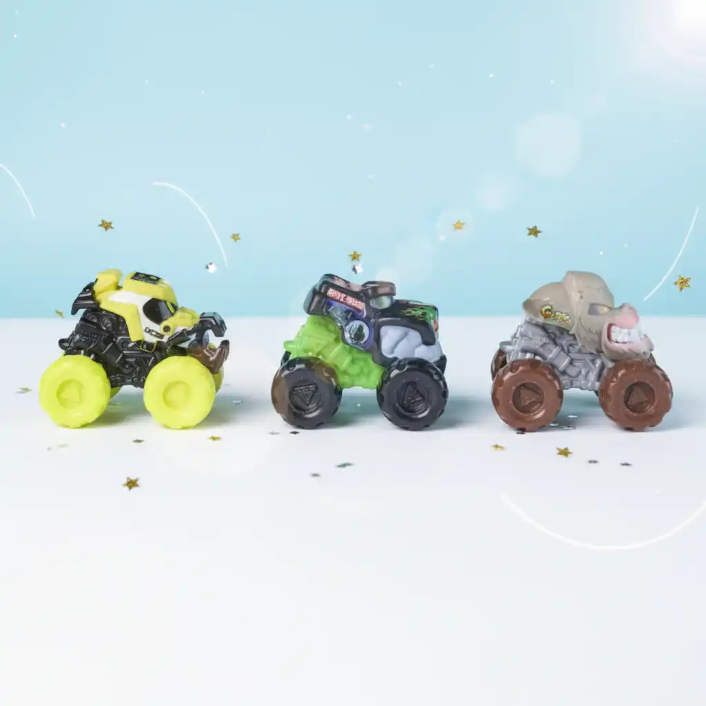 Werde Meister der Mini-Monster Jam Rennstrecke.