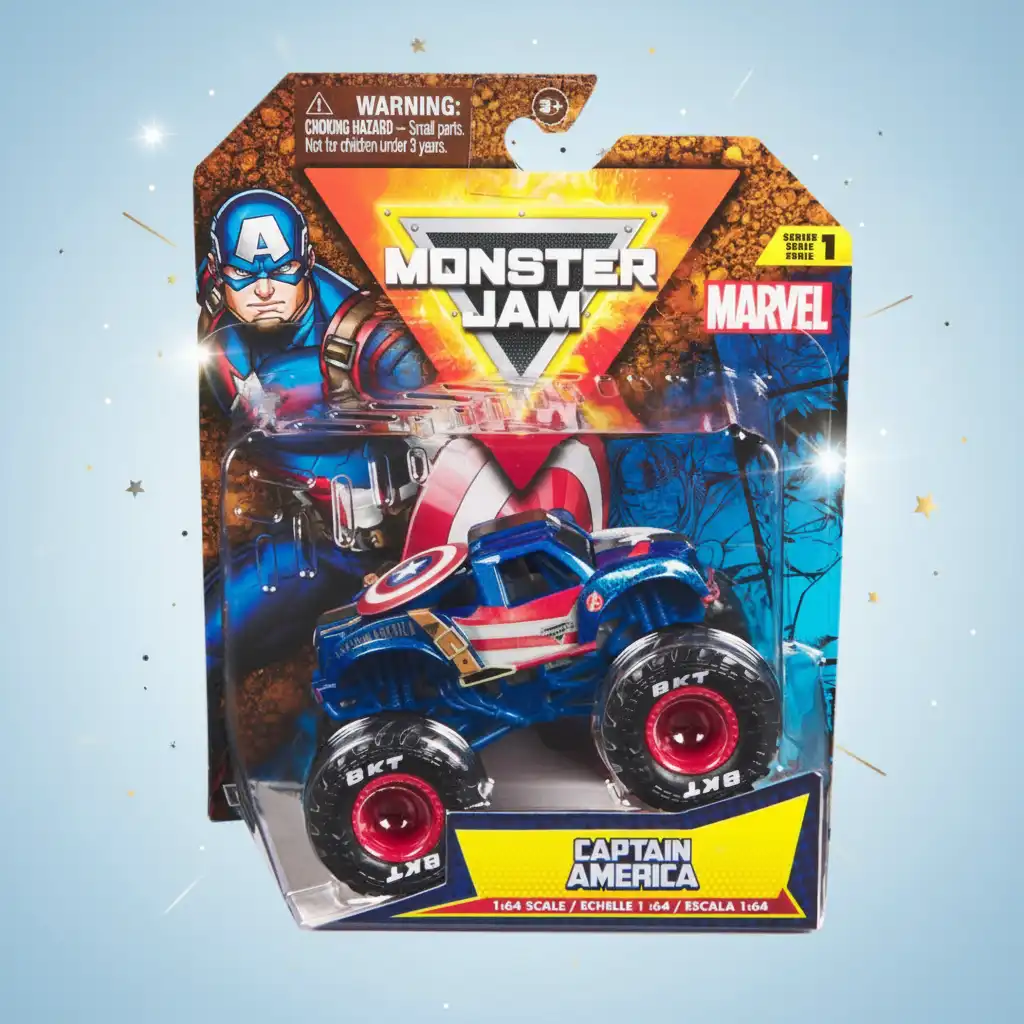 Erlebe epische Abenteuer mit dem ikonischen Monster Truck.