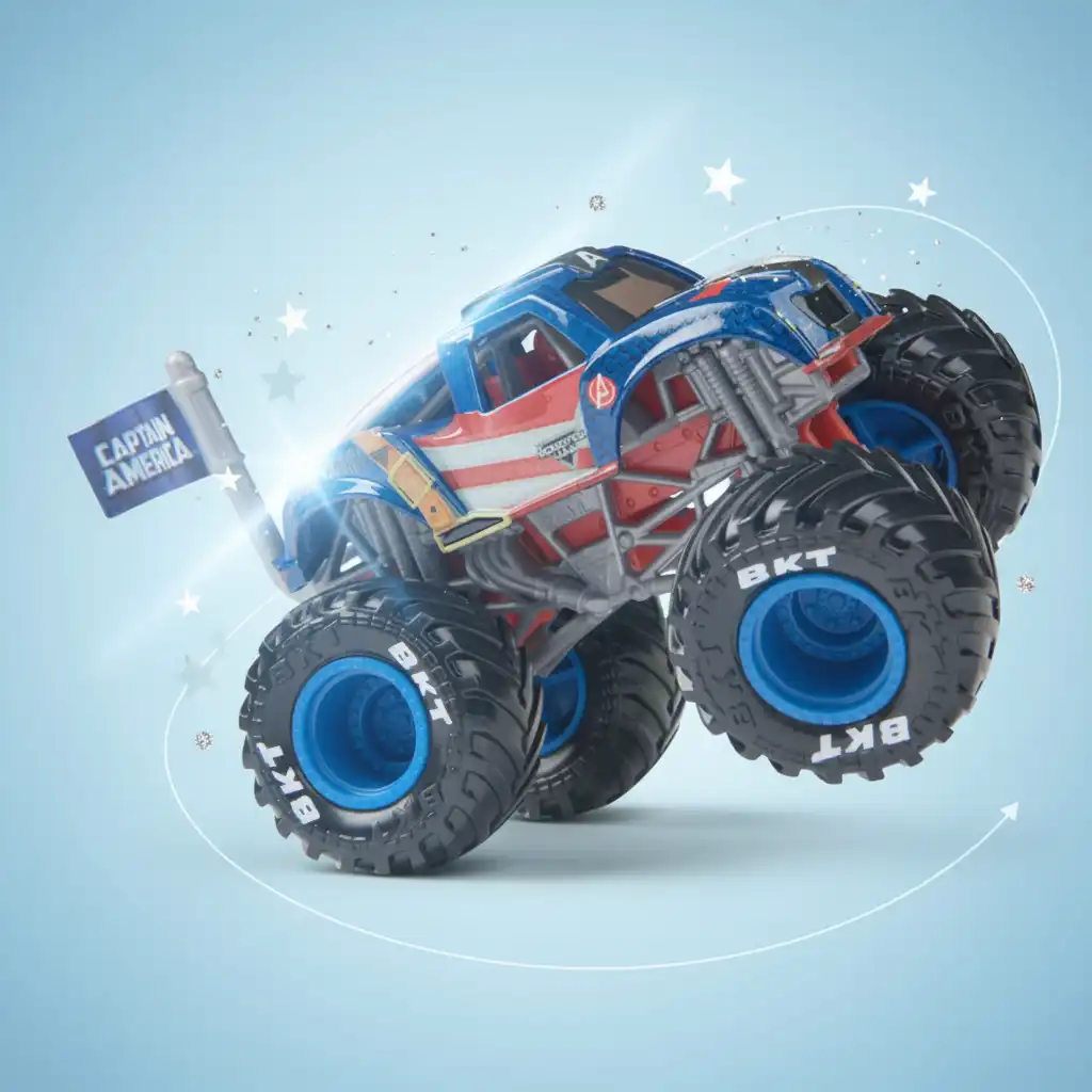 Robuster Truck, bereit für die größten Sprünge im Stadion.