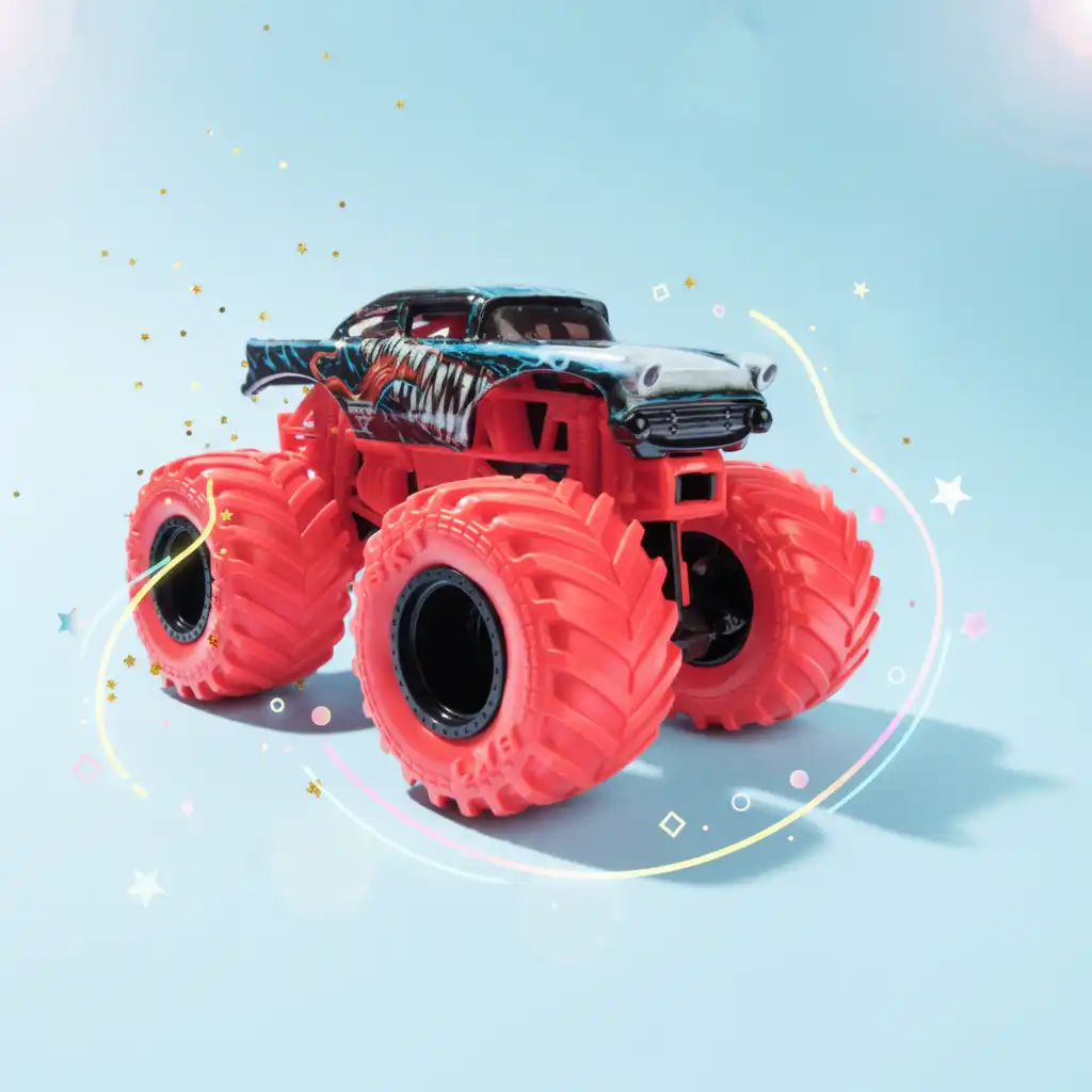 Werde Meister der Stunt-Tricks mit dem Venom Truck.
