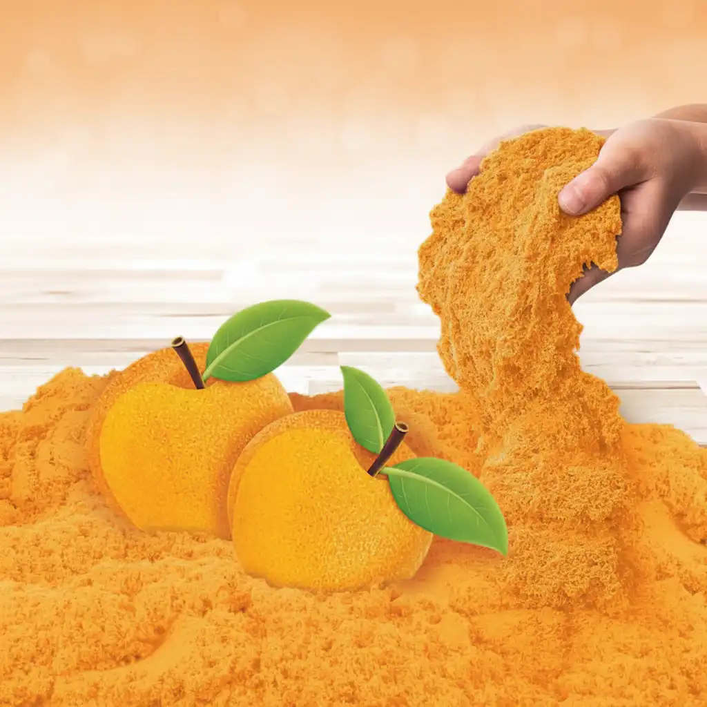 Entdecken Sie neue Möglichkeiten, kinetischen Sand zu formen und zu schneiden.