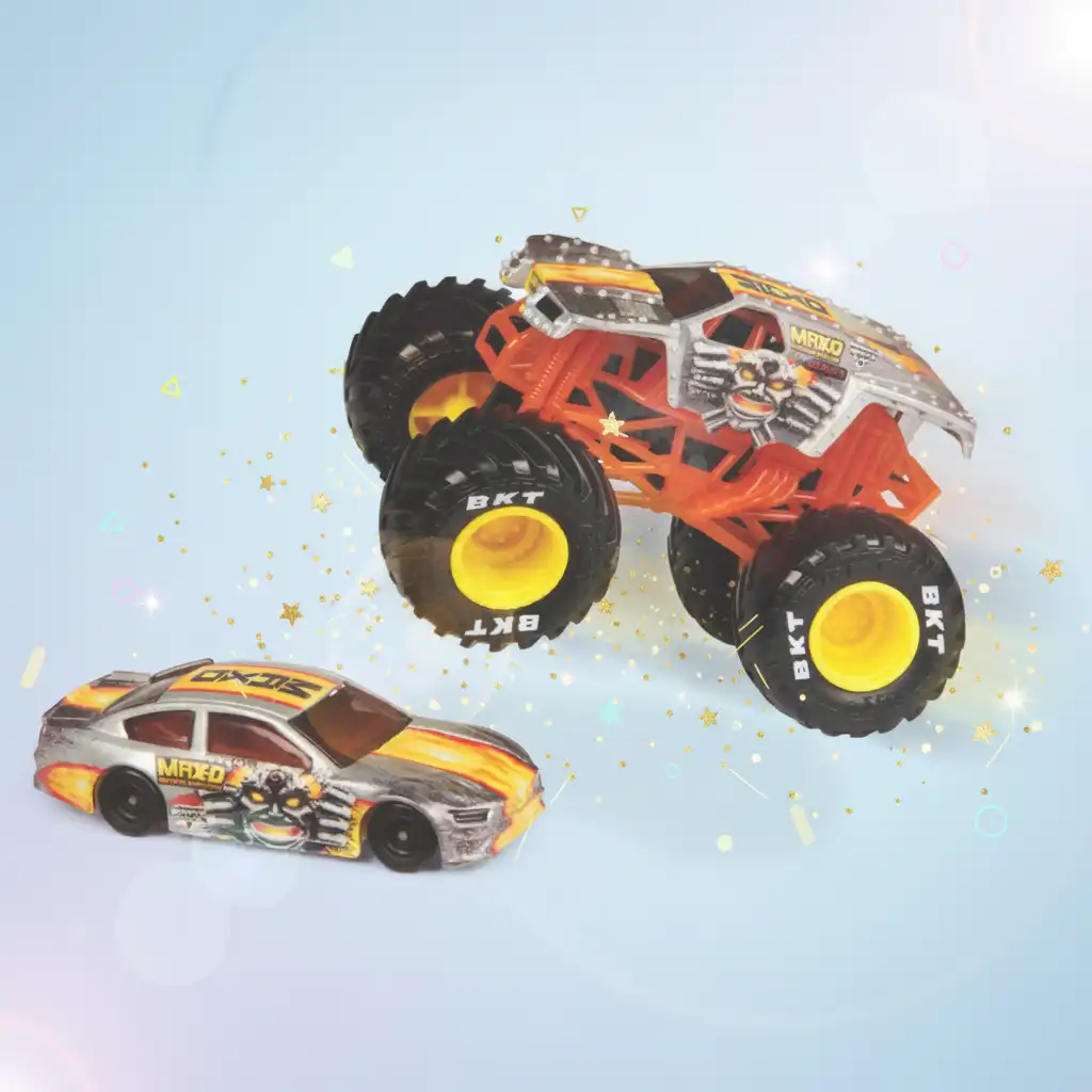 Bereit für sofortige Rennen und Stunts.