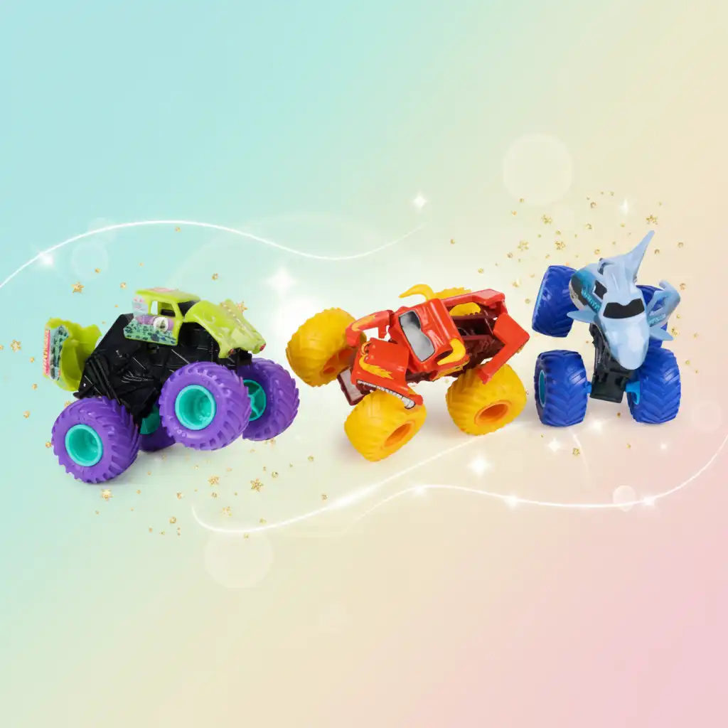 Bauen Sie Ihre Sammlung legendärer Maschinen Monster Jam auf.