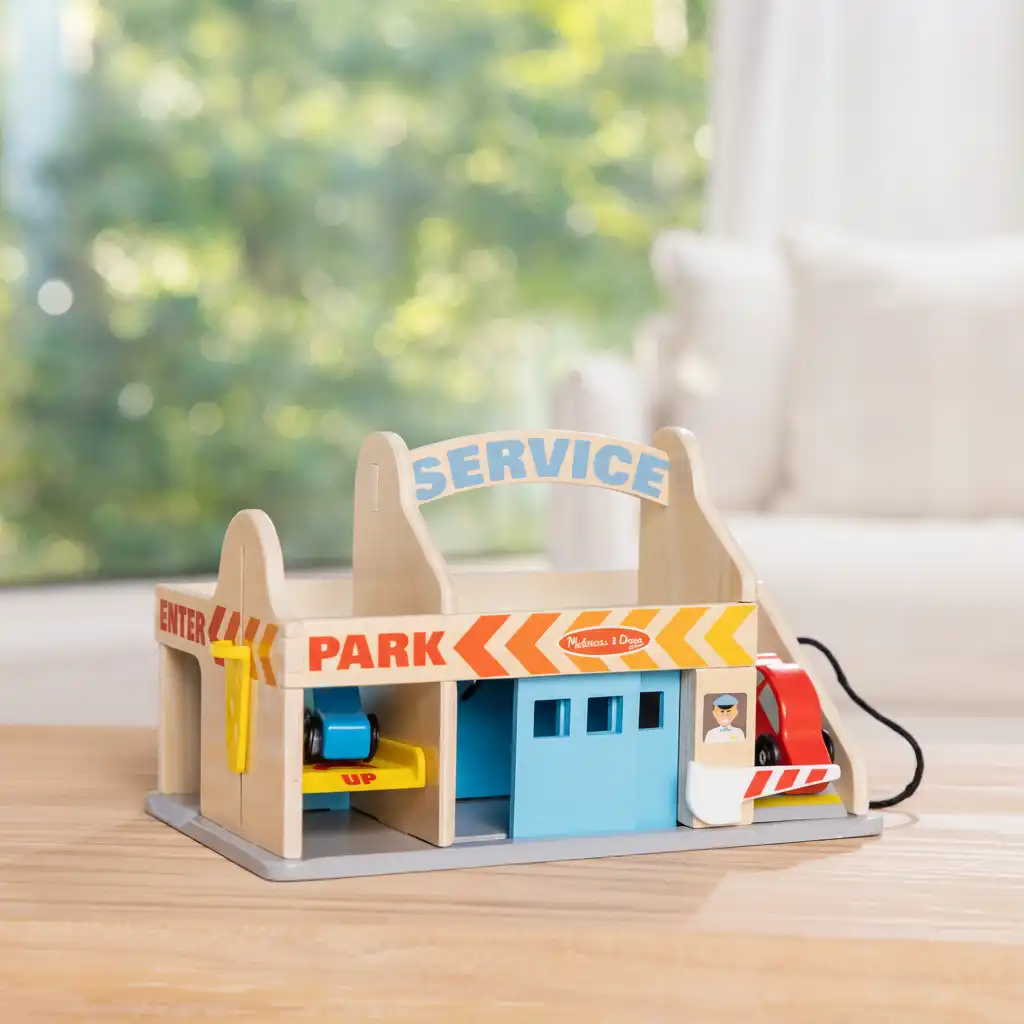 Verbesserung der feinmotorischen Motor durch interaktive Elemente der Garage.