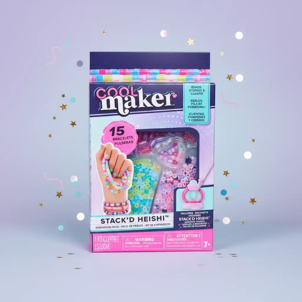 Komplettes Set aus Perlen und Zubehör für weiteres Basteln.