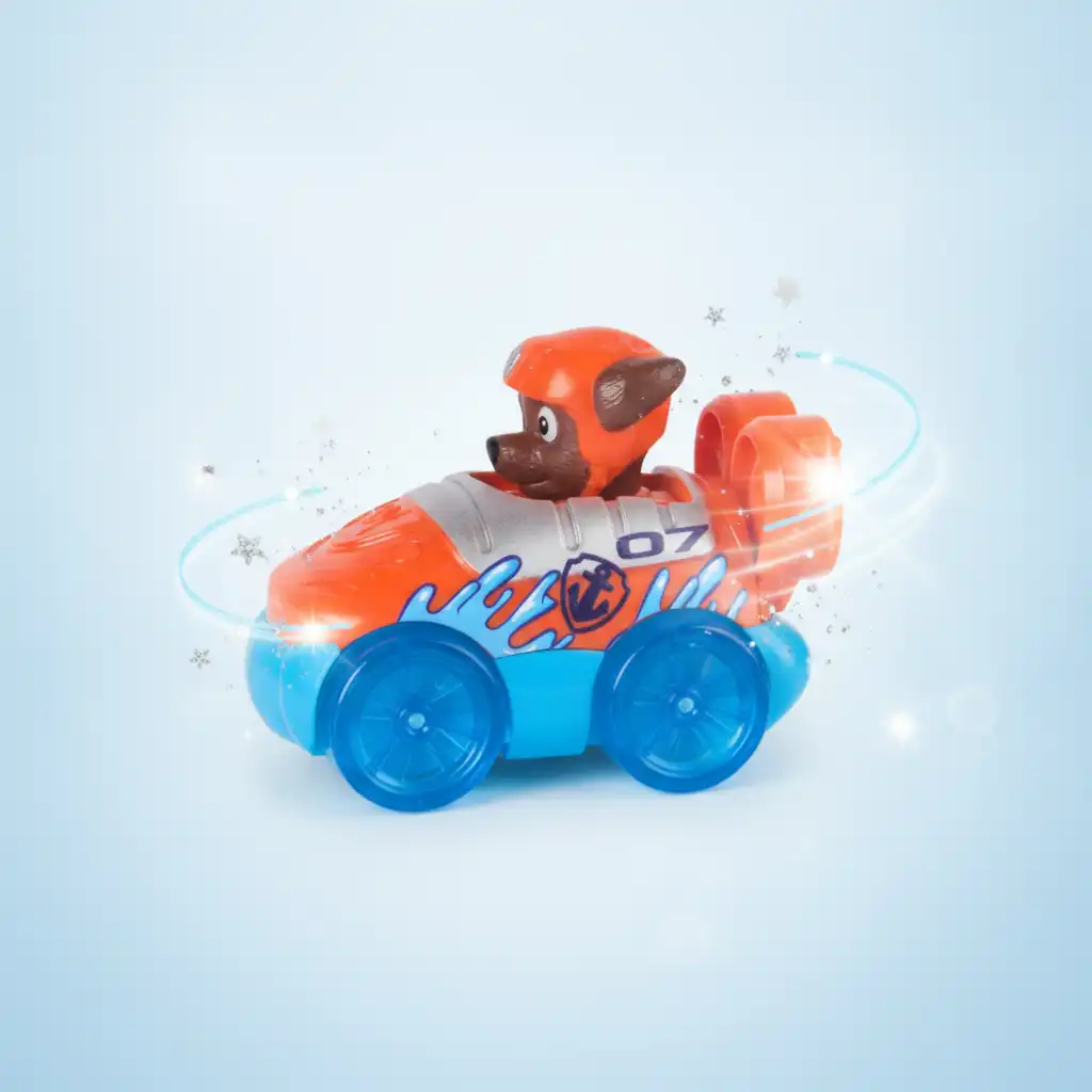 Förderung der feinen Motor durch aktives Spielen mit dem kleinen Auto.
