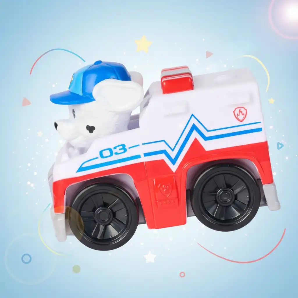 Entdecke endlose Möglichkeiten kreativen Spiels mit einem funktionalen Rettungsfahrzeug.