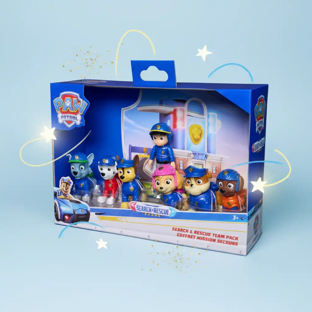 Erlebe heldenhafte Abenteuer mit der kompletten Truppe der Rettungskräfte.