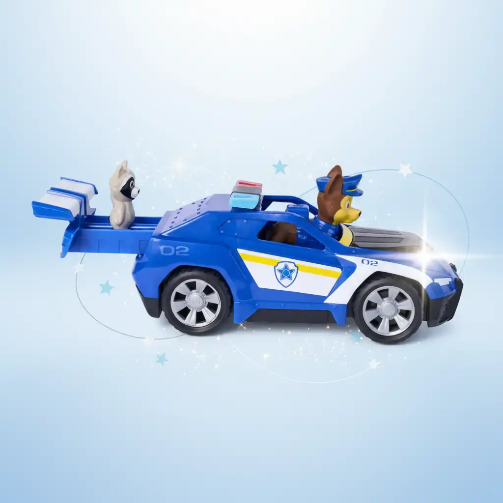 Fördern Sie die kindliche Kreativität mit interaktiven Elementen des Rettungsfahrzeugs.