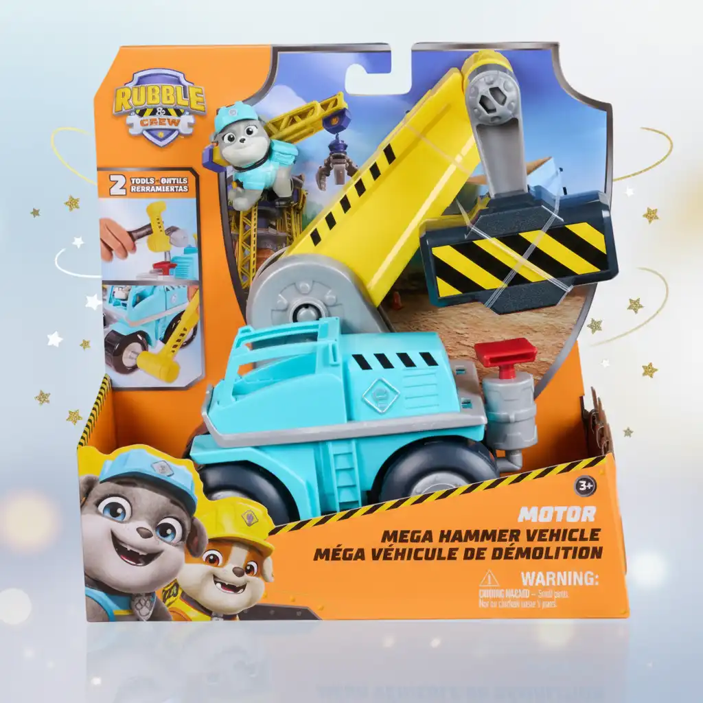 Entdecken Sie neue Spielmöglichkeiten mit abnehmbaren Werkzeugen.