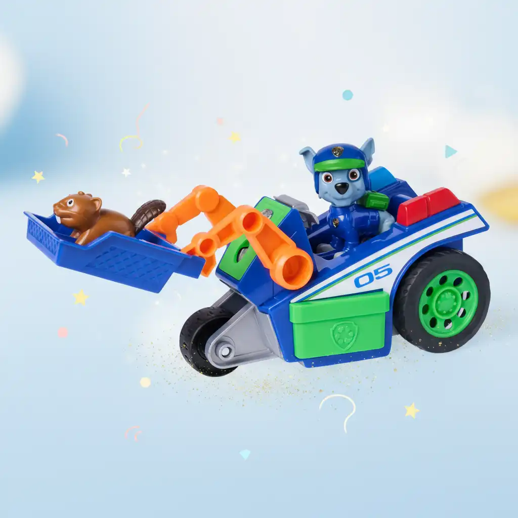 Entdecken Sie neue Möglichkeiten des kreativen Spiels mit dem Aufziehmechanismus.