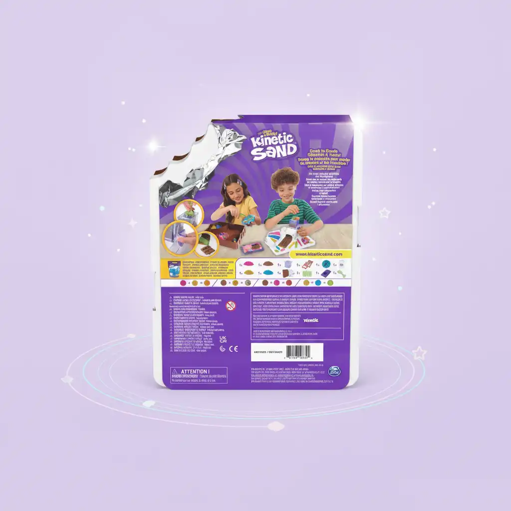 Detaillierte Verarbeitung des Spielssets für präzises Süßwarenmodellieren.