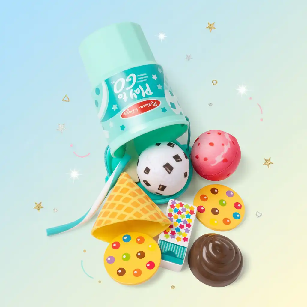 Fördern Sie Fantasie durch unendliche Kombinationen von Eisspezialitäten.