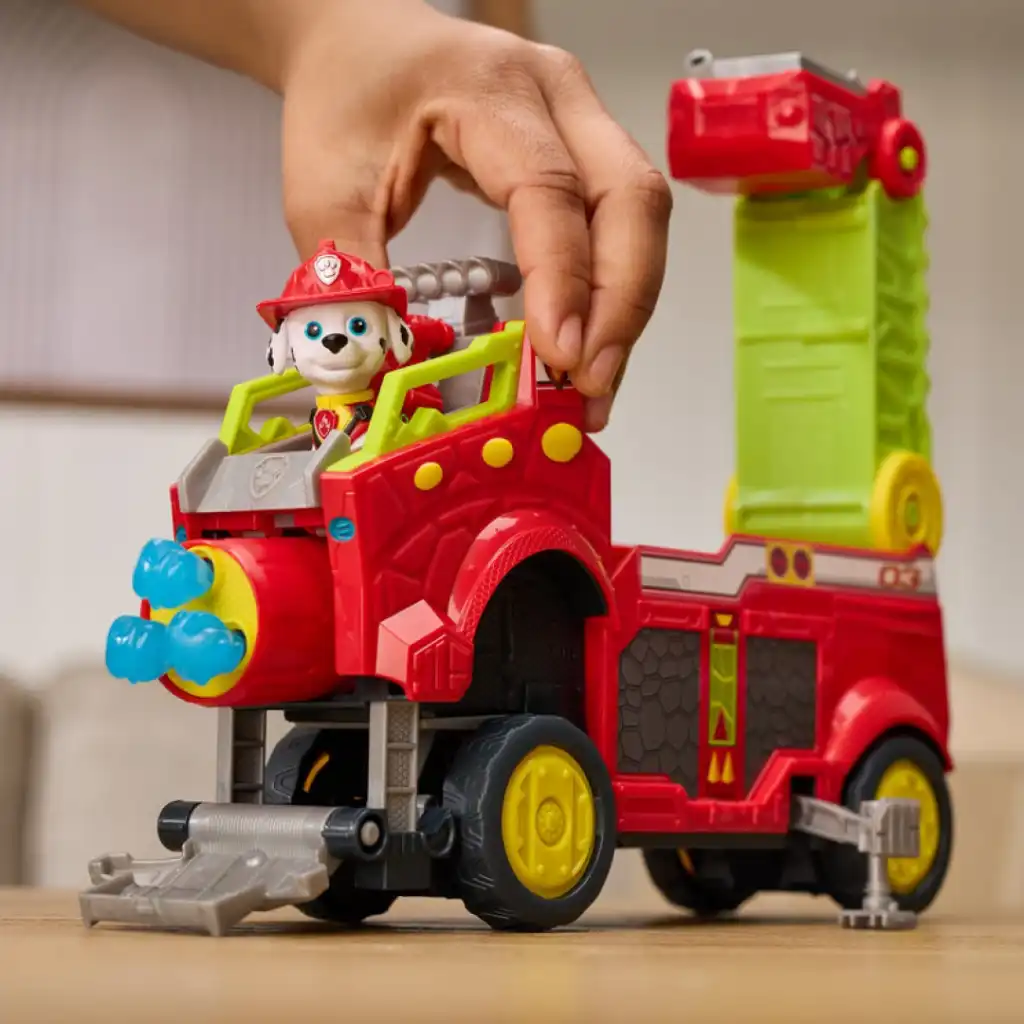 Entdecken Sie alle versteckten Funktionen des Marshall Feuerwehrautos.