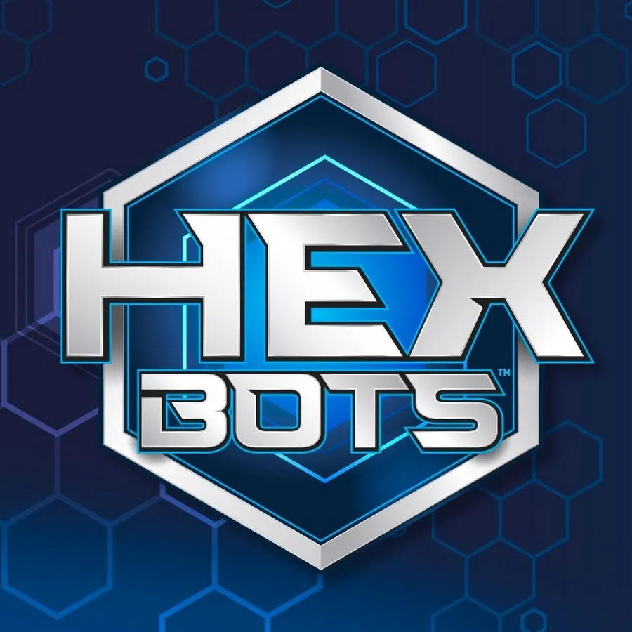 Offizielles Hex Bots Logo des schießenden Tausendfüßlers
