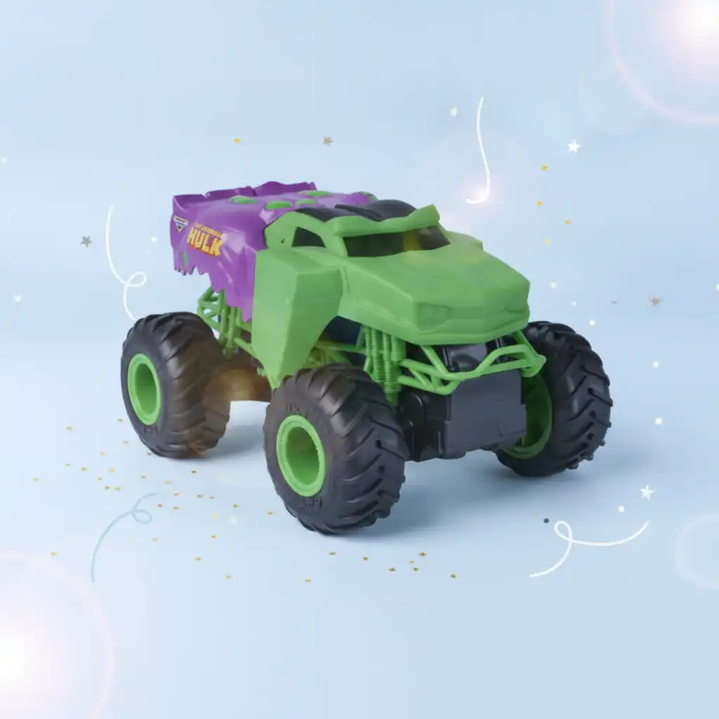 Erstelle deine eigene Monster Jam Strecke voller Herausforderungen.