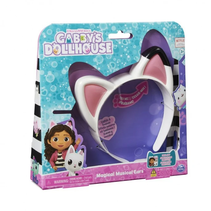 Gabby's Dollhouse spielende Katzenohren